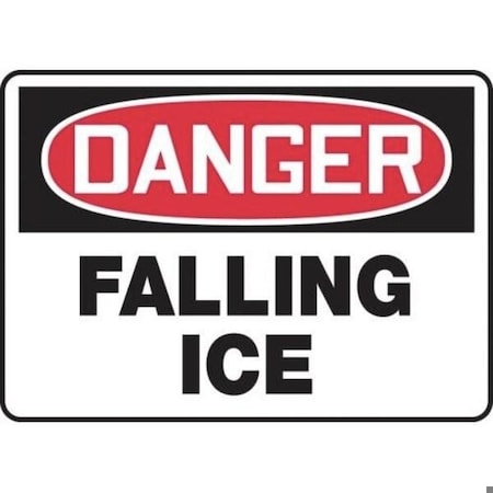 Accuform OSHA DANGER SAFETY SIGN FALLING ICE MCRT105XL MCRT105XL